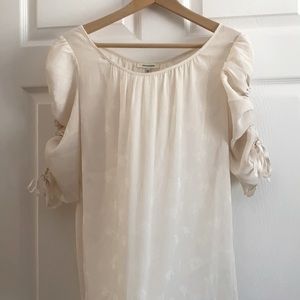 Max Studio Cream blouse size large